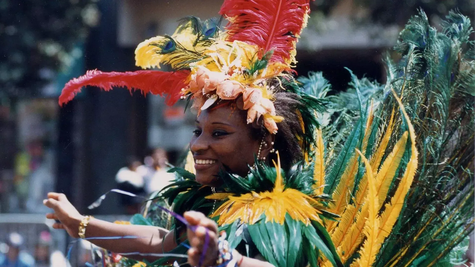 Bailarina en la celebración del Carnaval.