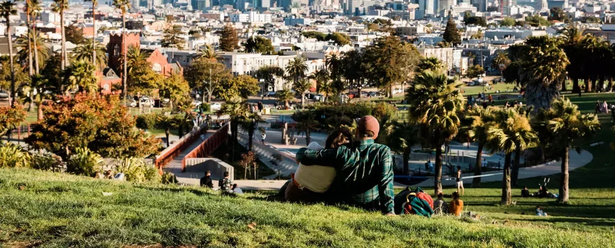 Dolores Park in un pomeriggio soleggiato