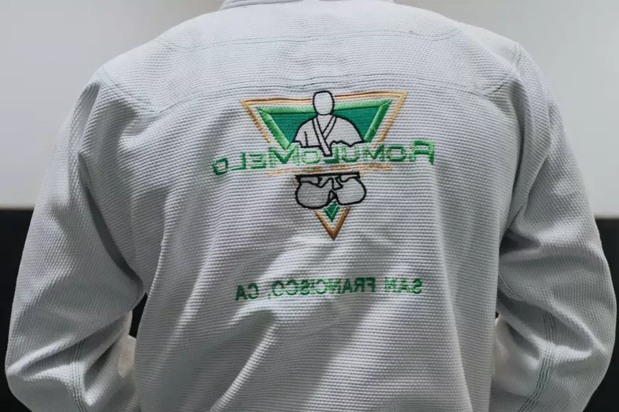 Back of Romulo Melo's uniform.